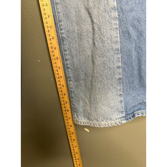 Old Navy Baggy Wide Leg High Rise Girls 16 Built-In Tough Denim Jeans - Picture 5 of 6